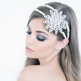 Vintage hollywood enchantment flower deco bridal headband - Liberty in Love