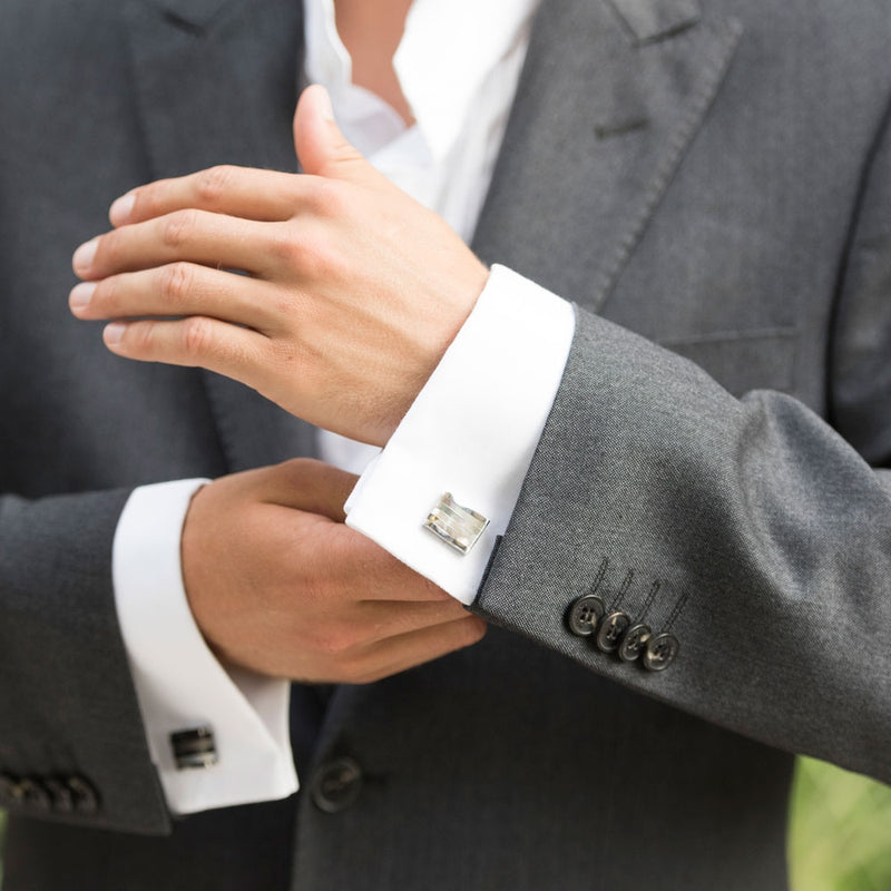 Wentworth mother of pearl cufflinks - Liberty in Love