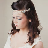 Daphne whimscal enamel flower rhinestone swagged crown - Liberty in Love