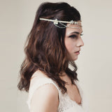 Daphne whimscal enamel flower rhinestone swagged crown - Liberty in Love