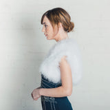 White feather bridal bolero - Liberty in Love