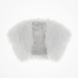 White feather bridal bolero plus (size 16-24) - Liberty in Love
