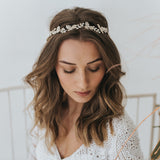 Willow crystal embellished twigs and leaves headpiece - Liberty in Love