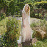 Winterberry lace edge tulle veil  - Liberty in Love