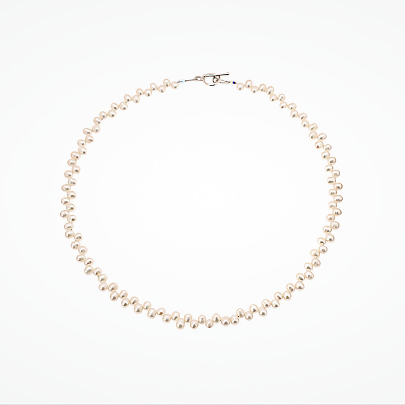 Wisteria pearl wedding necklace - Liberty in Love