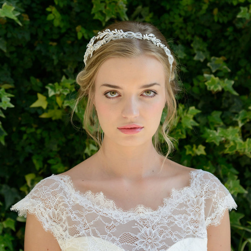 Xena pearl and crystal floral hair vine - Liberty in Love