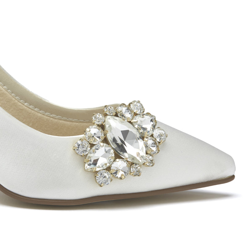 Xenia gold crystal wedding shoe clips - Liberty in Love