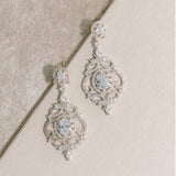 Zahara crystal bridal statement earrings - Liberty in Love