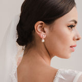 Zita CZ pearl drop earrings (rose gold) - Liberty in Love