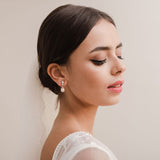Zita CZ pearl drop earrings (rose gold) - Liberty in Love