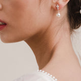 Zita CZ pearl drop earrings (rose gold) - Liberty in Love