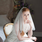 Ziva tulle veil with pearls and diamantes - Liberty in Love